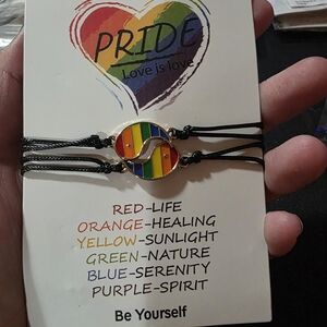 Rainbow Pride Bracelet Set Of 2: Style 6